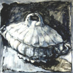 "Sopera gris", óleo sobre tabla, 40x40 cm, (2002)