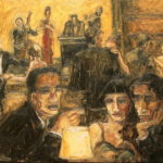 "Club nocturno", óleo sobre lienzo, 25x34 cm, (2011)