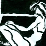"Bañista sentada", óleo sobre papel, 33x23 cm, (2007)