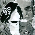 "Pareja", óleo sobre papel, 33x23 cm, (2003)