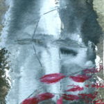 "Enamorada", acuarela, 12x7 cm, (1985)